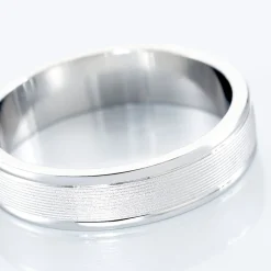 Histoire d'Or Alliance Aelyne Ruban Plat Argent Blanc Best