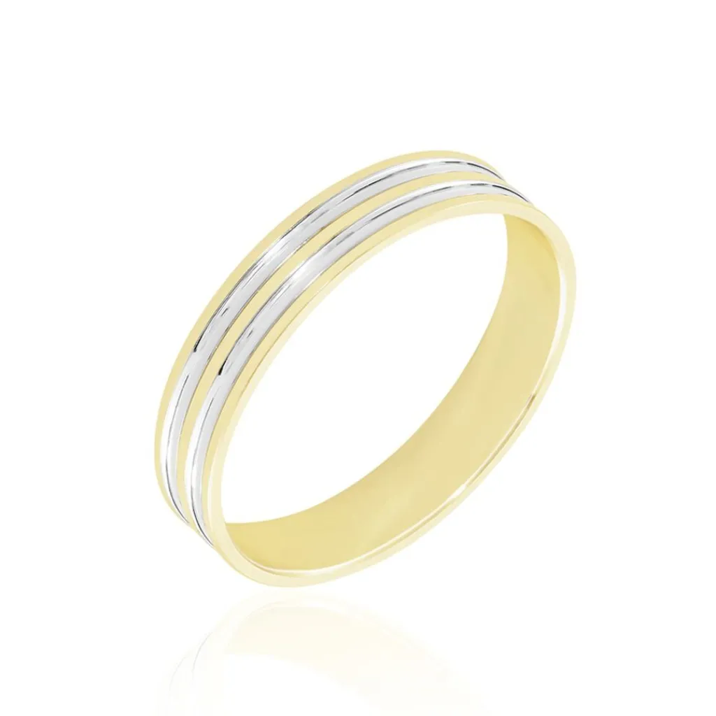 Histoire d'Or Alliance Aharon Or Bicolore Online
