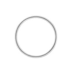 Histoire d'Or Alliance Alis Ruban Plat Argent Blanc