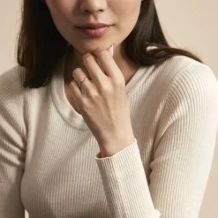 Histoire d'Or Alliance Aphroditia Demi Jonc Bombe Platine Blanc Online