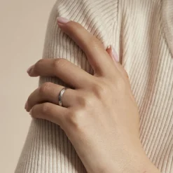 Histoire d'Or Alliance Aphroditia Demi Jonc Bombe Platine Blanc Online