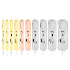 Histoire d'Or Alliance Aphroditia Demi Jonc Bombe Platine Blanc