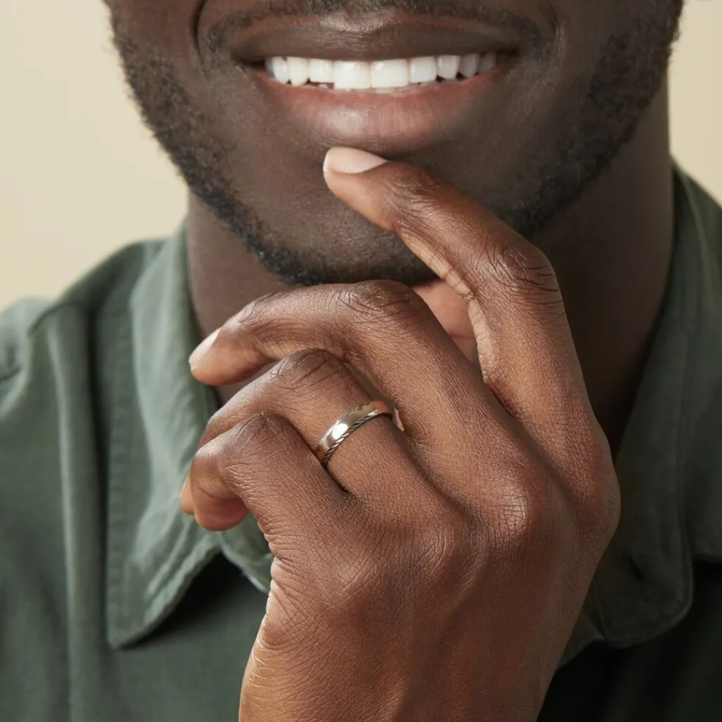 Histoire d'Or Alliance Argent Bicolore Nolan