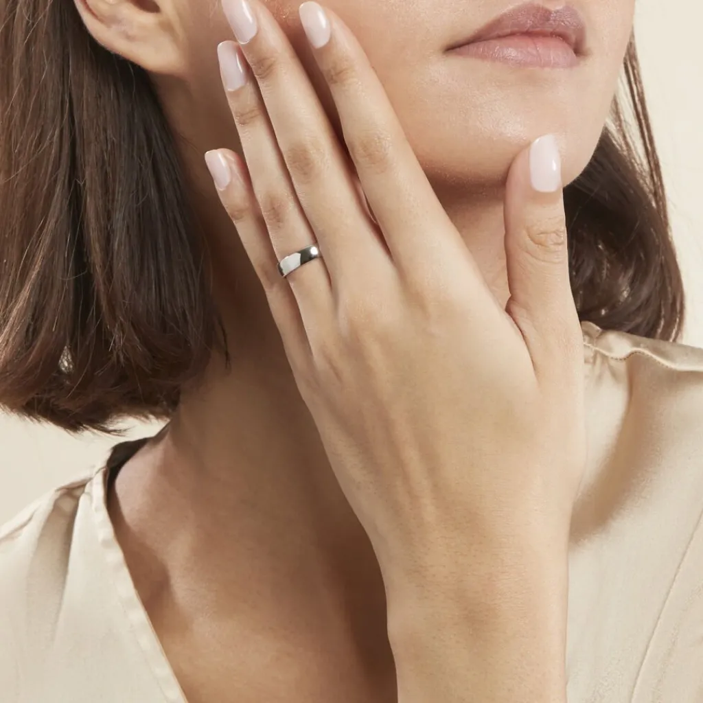 Histoire d'Or Alliance Artemissia Ruban Plat Or Blanc Hot