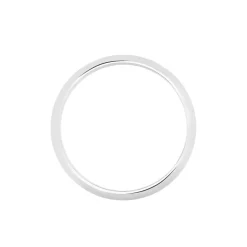 Histoire d'Or Alliance Arthellais Demi Jonc Classique Palladium Blanc Outlet