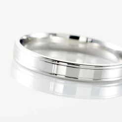 Histoire d'Or Alliance Beatrice Ruban Plat or blanc Sale