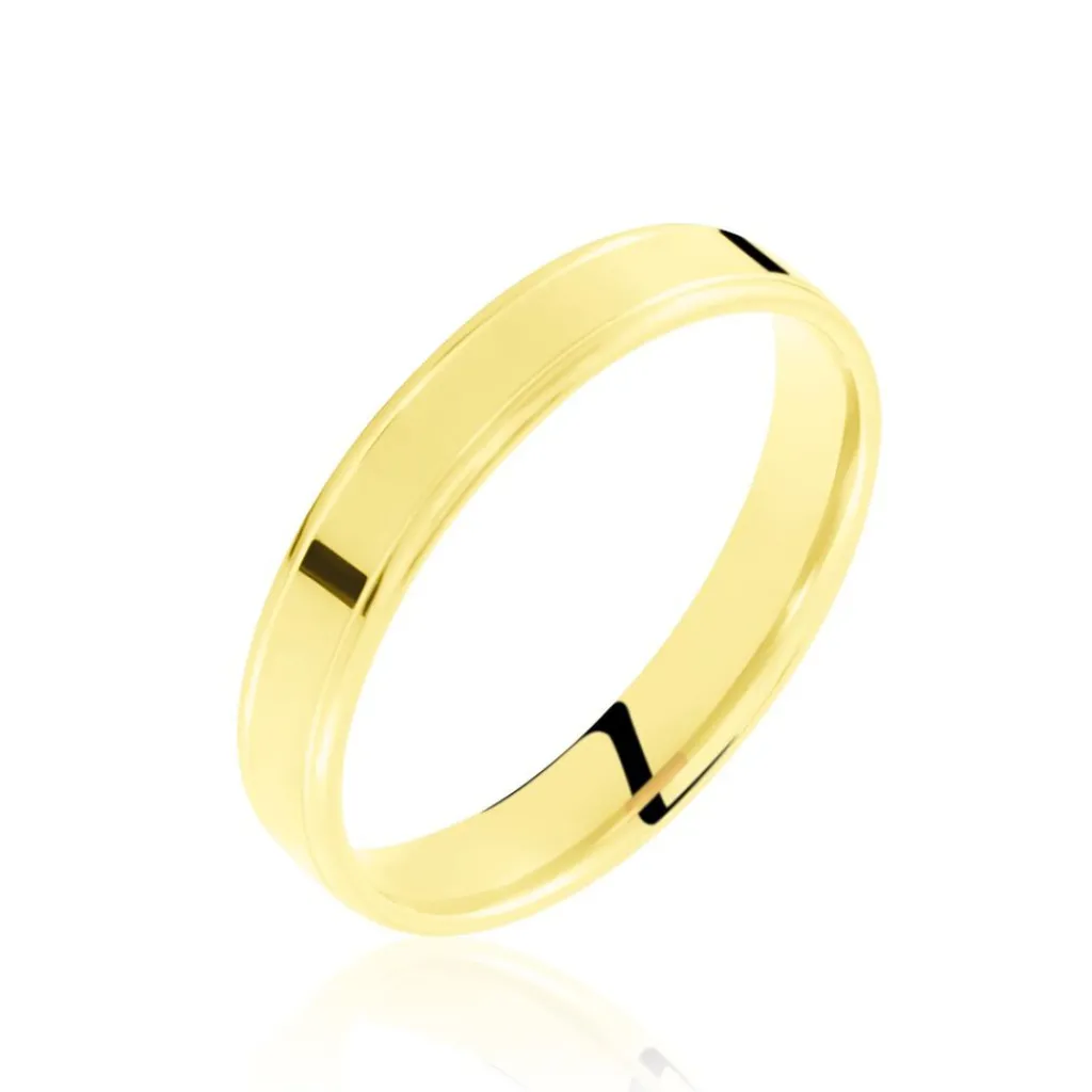 Histoire d'Or Alliance Beatrice Ruban Plat Or Jaune Best