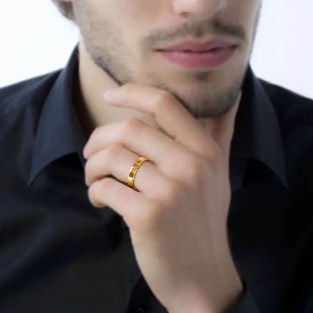 Histoire d'Or Alliance Beatrice Ruban Plat Or Jaune Best