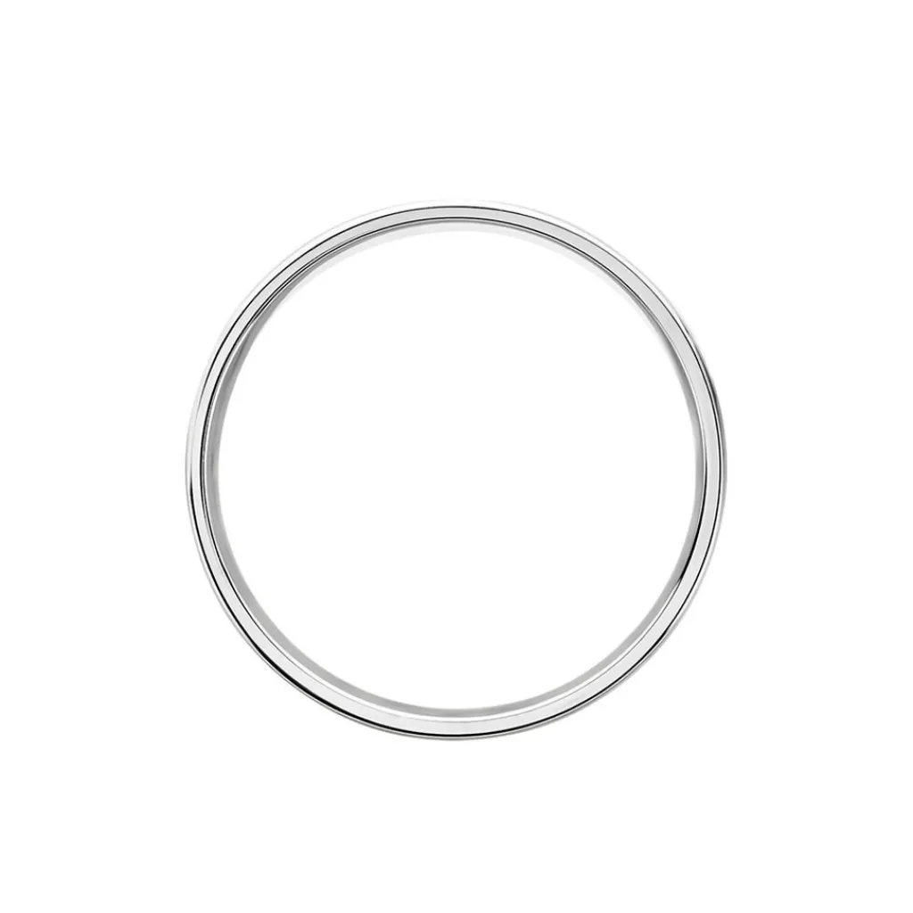 Histoire d'Or Alliance Beatrice Ruban Plat Or Blanc Best