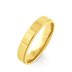 Histoire d'Or Alliance Beatrice Ruban Plat Or Jaune Outlet