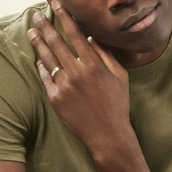 Histoire d'Or Alliance Beatrice Ruban Plat or jaune Clearance