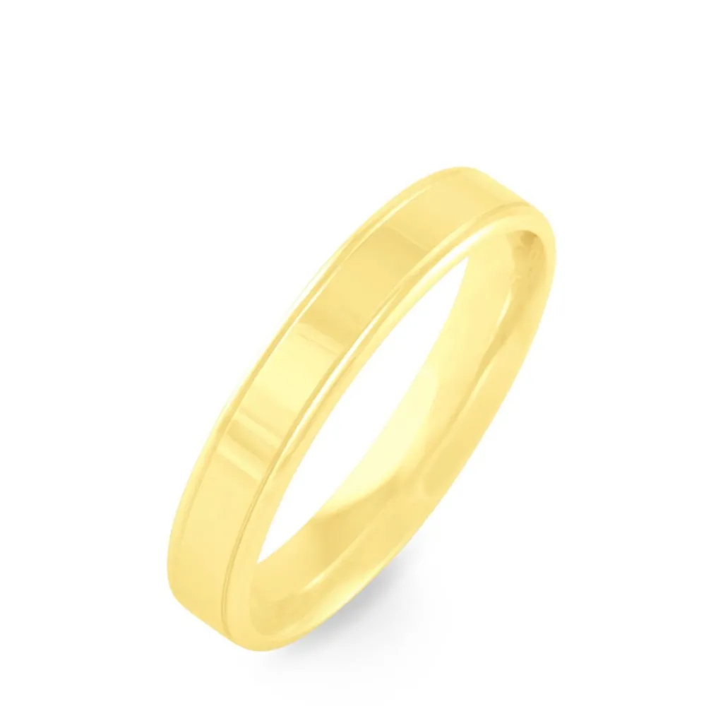 Histoire d'Or Alliance Beatrice Ruban Plat or jaune Sale