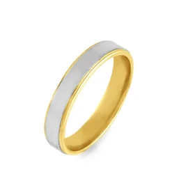 Histoire d'Or Alliance Beatrice Ruban Plat Or Bicolore Sale