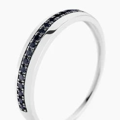 Histoire d'Or Alliance Black Diamond Or Blanc Diamant Hot