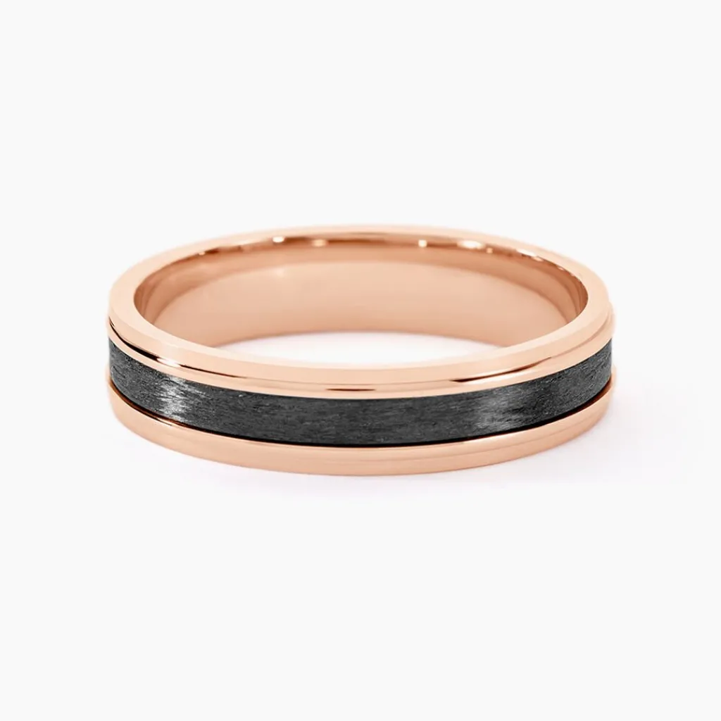 Histoire d'Or Alliance Camille Ruban Plat or rose Outlet