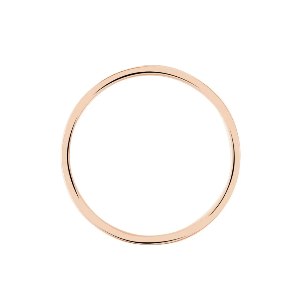 Histoire d'Or Alliance Camille Ruban Plat or rose Outlet