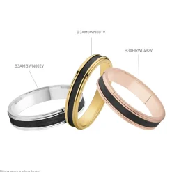 Histoire d'Or Alliance Camille Ruban Plat or rose Outlet