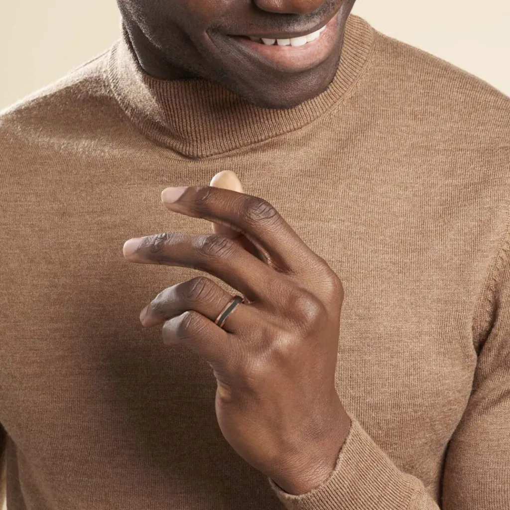 Histoire d'Or Alliance Camille Ruban Plat or rose Outlet