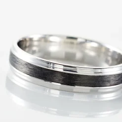 Histoire d'Or Alliance Camille Ruban Plat or blanc Sale