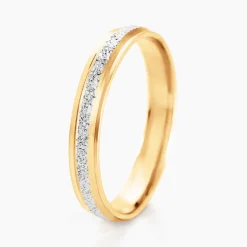 Histoire d'Or Alliance Caroline Sablee Ruban Plat or bicolore Sale