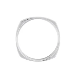 Histoire d'Or Alliance Carree Polie Or Blanc