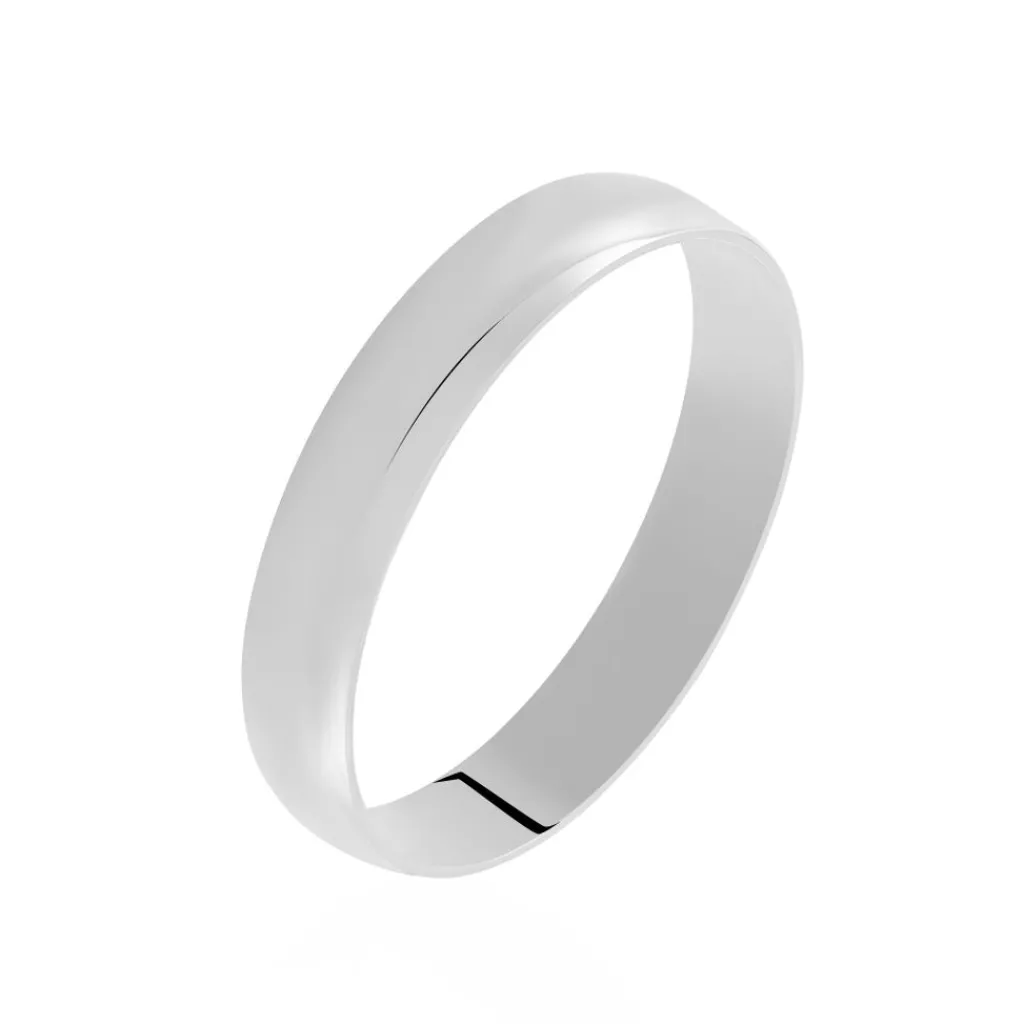Histoire d'Or Alliance Celestyn Demi Jonc Classique Palladium Blanc Hot