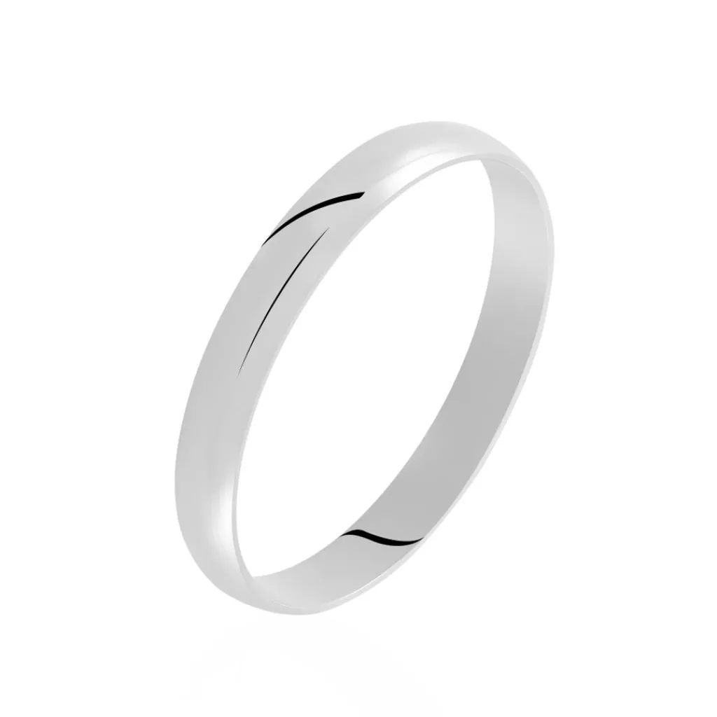 Histoire d'Or Alliance Celestyn Demi Jonc Classique Palladium Blanc Hot