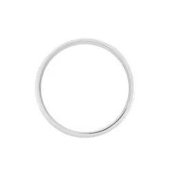 Histoire d'Or Alliance Cheryn Ruban Plat Argent Blanc Hot