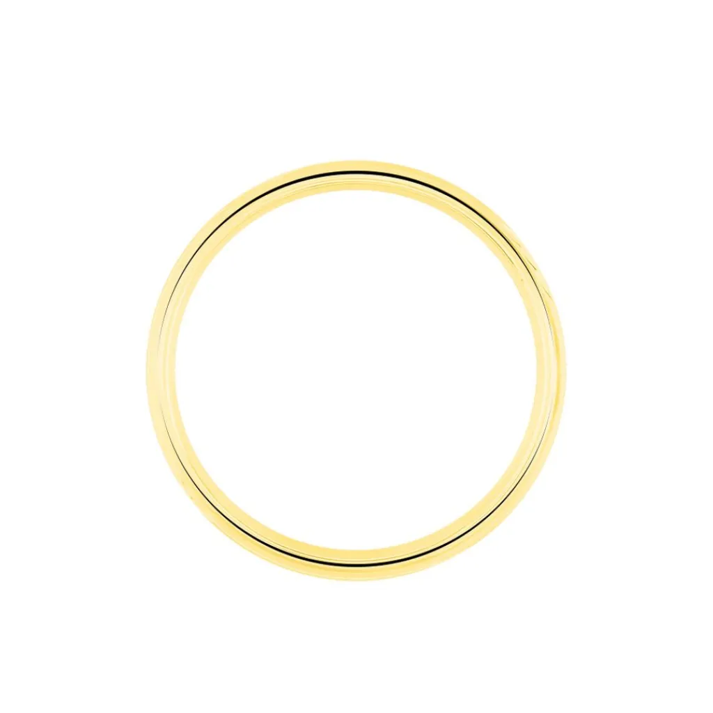 Histoire d'Or Alliance Ciham Ruban Plat Or Jaune Best