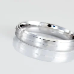 Histoire d'Or Alliance Circios Demi Jonc Classique Or Blanc Best