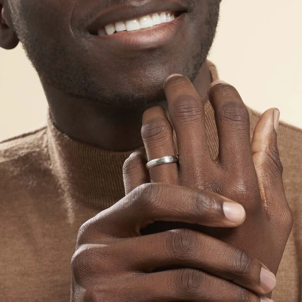 Histoire d'Or Alliance Circios Demi Jonc Classique Or Blanc Best