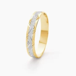 Histoire d'Or Alliance Clotilde Demi Jonc Classique or bicolore Best