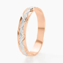 Histoire d'Or Alliance Clotilde Demi Jonc Classique or bicolore Online