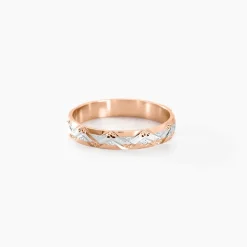 Histoire d'Or Alliance Clotilde Demi Jonc Classique or bicolore Online