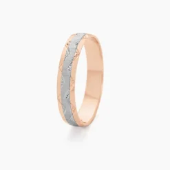 Histoire d'Or Alliance Clotilde Demi Jonc Classique or bicolore New