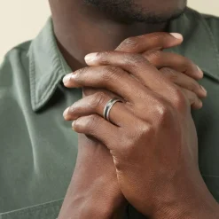 Histoire d'Or Alliance Dorianne Ruban Plat Argent Blanc Hot