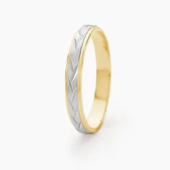 Histoire d'Or Alliance Effet Epi Mat Or Bicolore Online