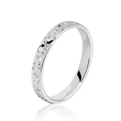 Histoire d'Or Alliance Elberta Or Blanc Diamant Hot