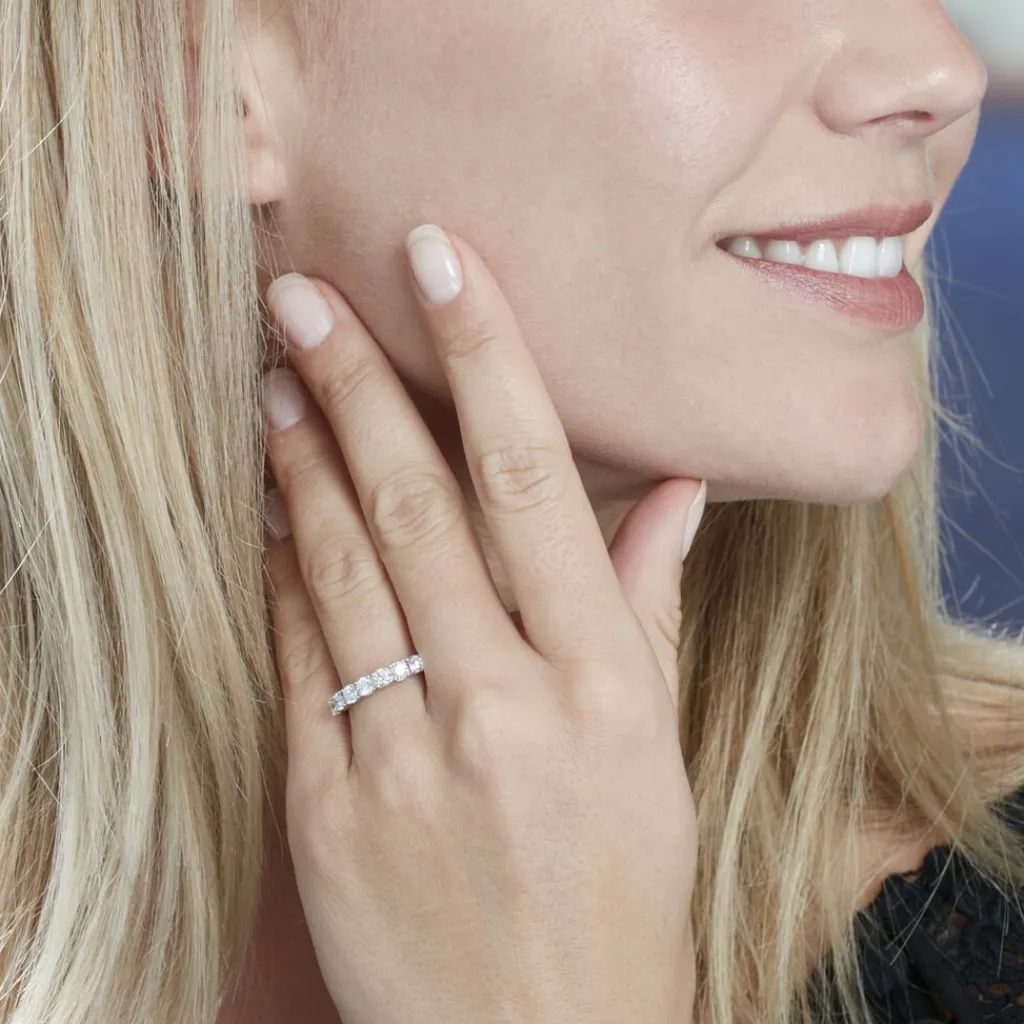 Histoire d'Or Alliance Eloisa Or Blanc Diamant Synthetique New