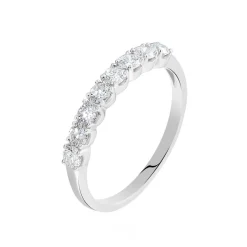 Histoire d'Or Alliance Eloisa Or Blanc Diamant Synthetique Outlet
