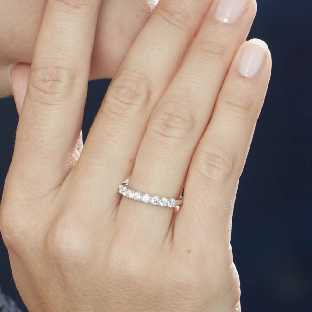 Histoire d'Or Alliance Eloisa Or Blanc Diamant Synthetique Outlet