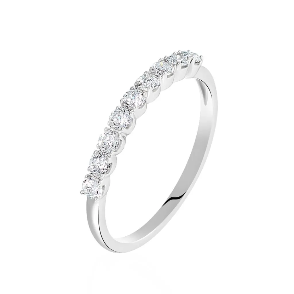 Histoire d'Or Alliance Eloisa Or Blanc Diamant Synthetique New