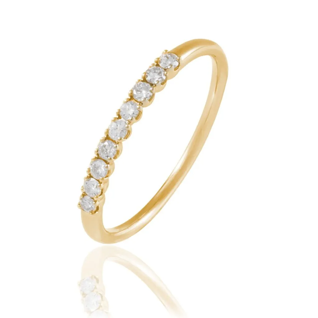 Histoire d'Or Alliance Eloise or jaune diamant New