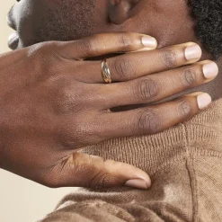 Histoire d'Or Alliance Entrelacee Ruban Plat Or Tricolore Best