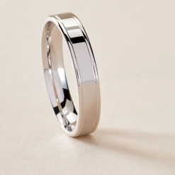 Histoire d'Or Alliance Eole Fantaisie Ruban Plat Or Blanc Sale