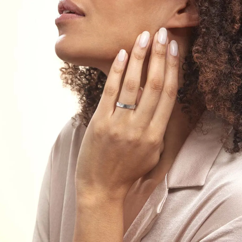 Histoire d'Or Alliance Epinel Or Blanc Discount