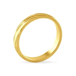 Histoire d'Or Alliance Eros Brossee Ruban Plat Or Jaune Clearance