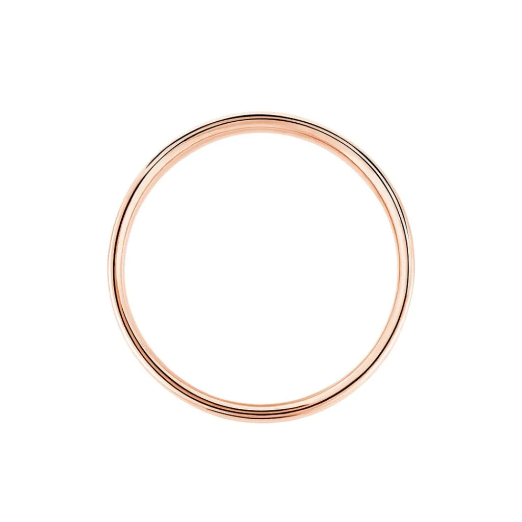 Histoire d'Or Alliance Fantaisie Diamantee Ruban Plat or bicolore