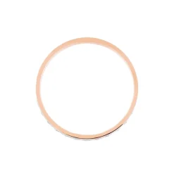 Histoire d'Or Alliance Fantaisie Diamantee Ruban Plat Or Bicolore New