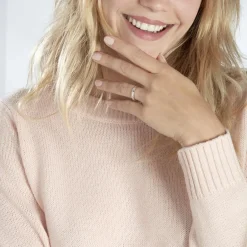 Histoire d'Or Alliance Fantaisie Diamantee Ruban Plat or blanc Outlet